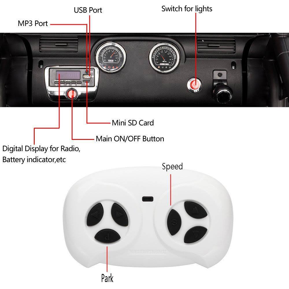 Red 12V Ride on Car Truck with Remote Control Z8903