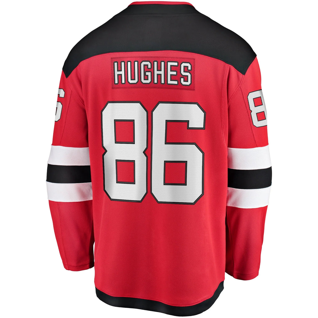 Men's Red New Jersey Devils Player Jersey E1452