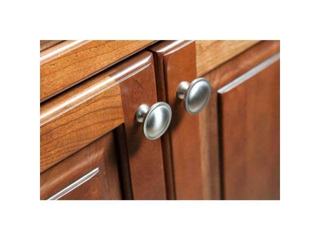 Satin Nickel Round Cabinet Knob (10-Pack) B173097