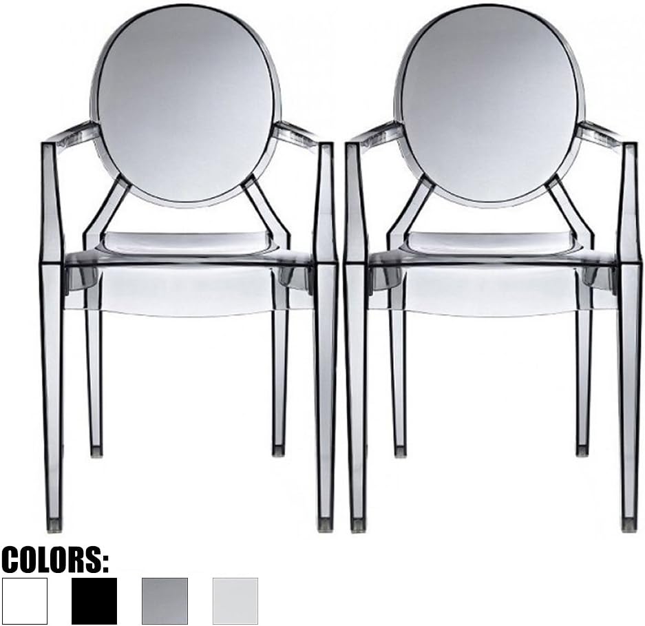 Set of 2 30” Clear Polycarbonate Bar Stool E92945