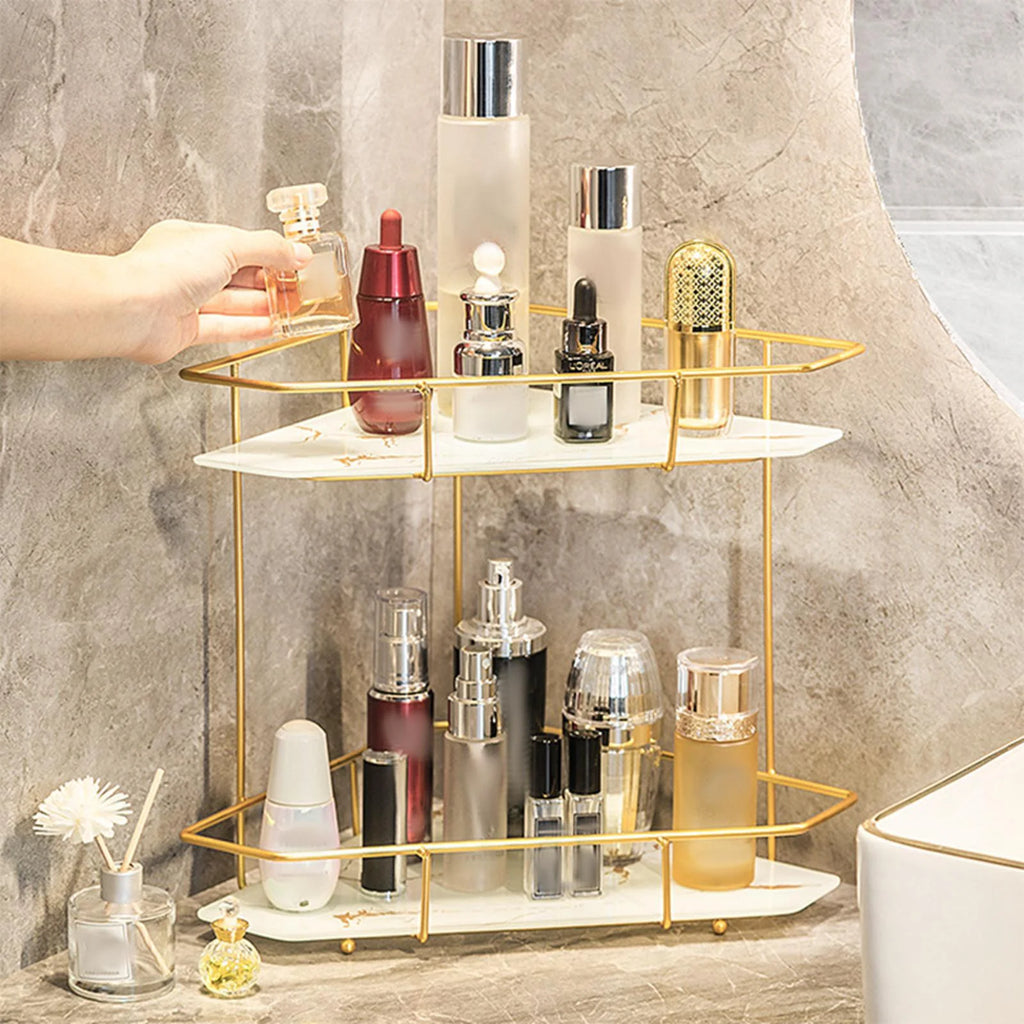 White Bottom Bathroom Storage Rack I7939