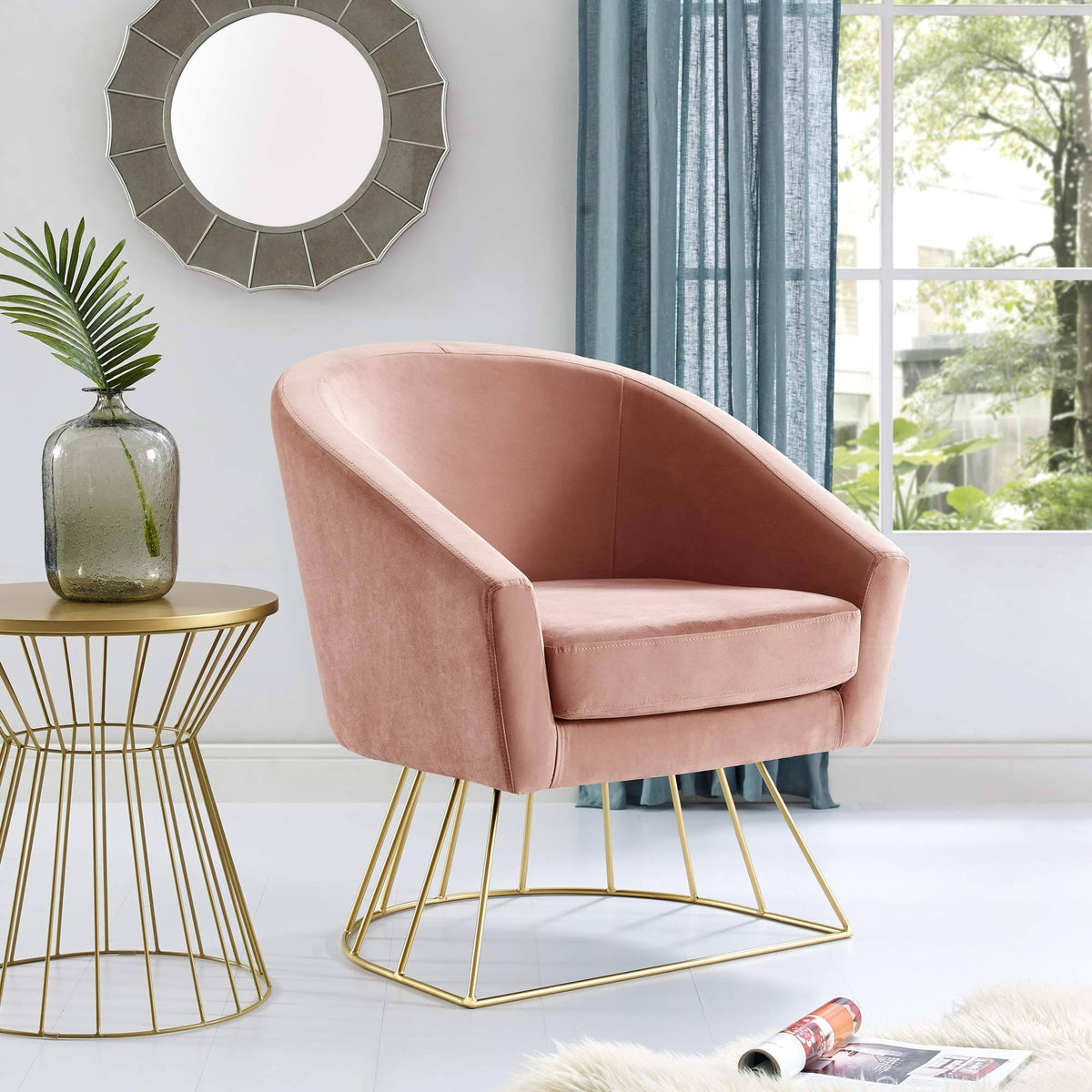 Velvet Accent Chair L852719