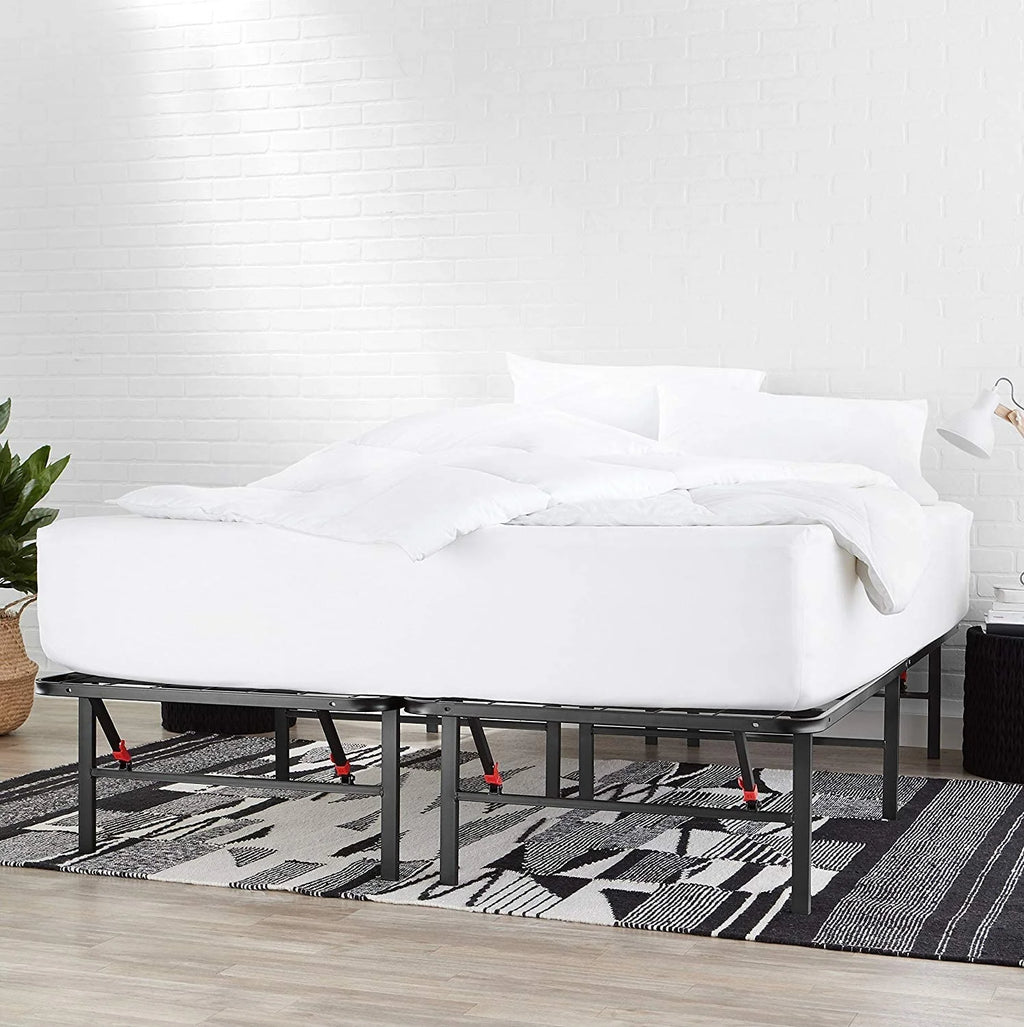 Black Queen Metal Platform Bed Frame Z759260