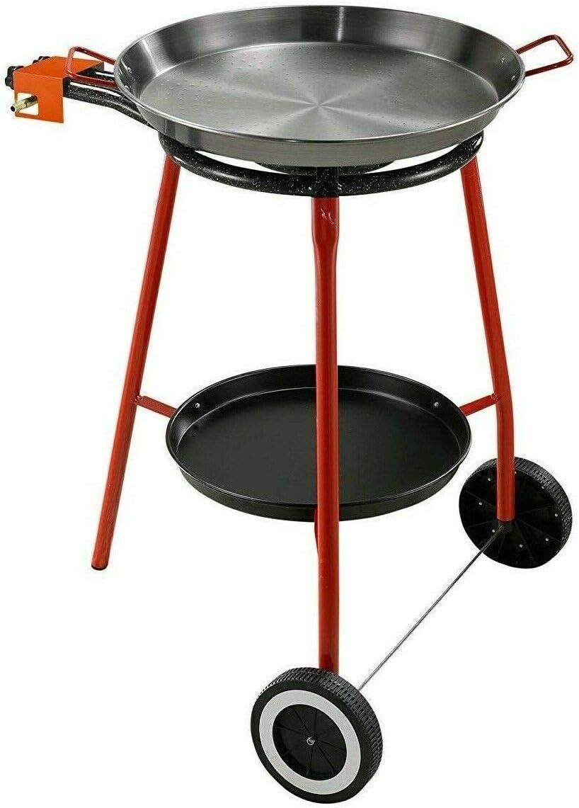 20 Inch Carbon Steel Paella Pan Set with Burner C7356