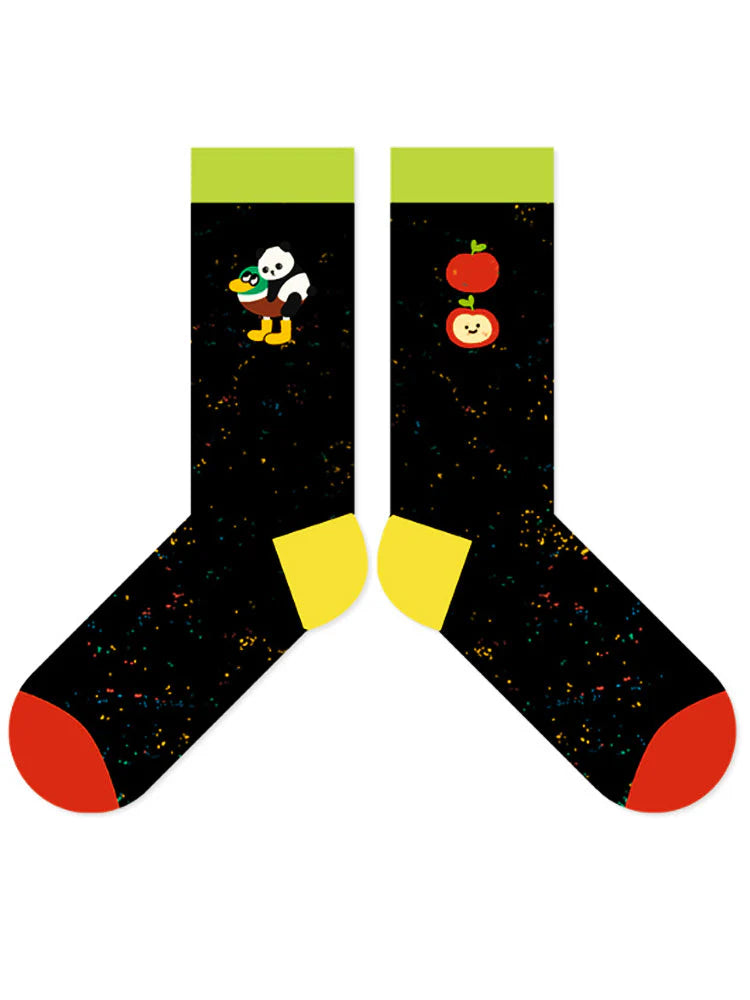 Cartoon Panda Pattern Socks L742