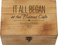 Wood Keepsake Case with Black Suede Lining, 9” x 7” x 3”, Pack of 2 A472112
