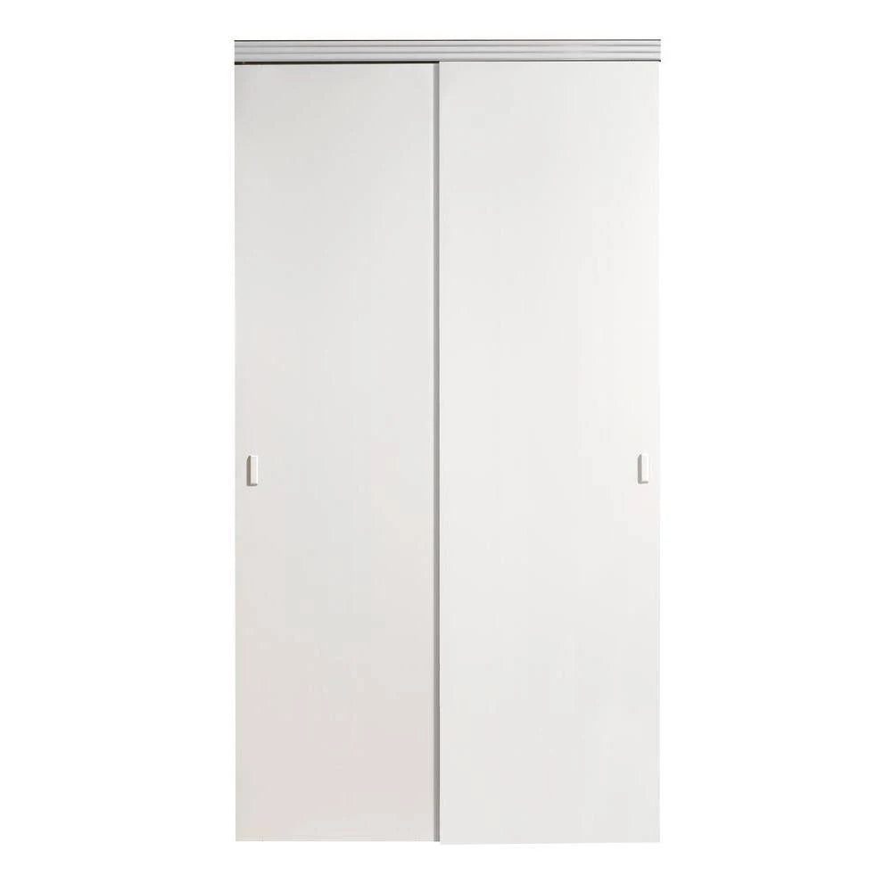 Beige Primed MDF Interior Closet Sliding Door with Trim P606697