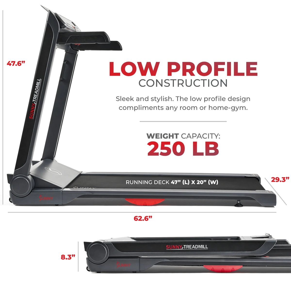 Smart Treadmill with 20 Wide LoPro Deck O767