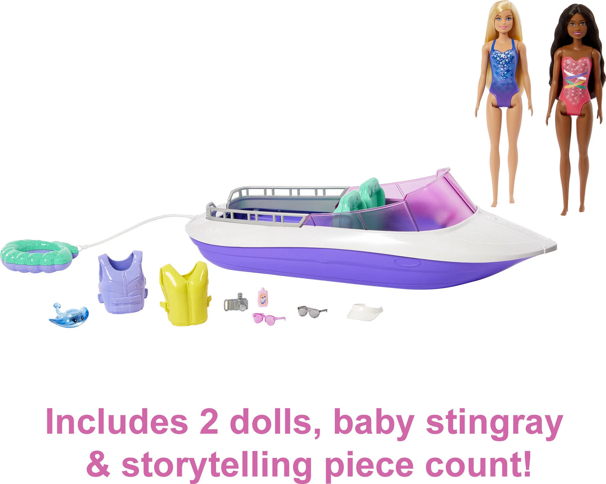 Barbie Dolls with Boat Playset M4459