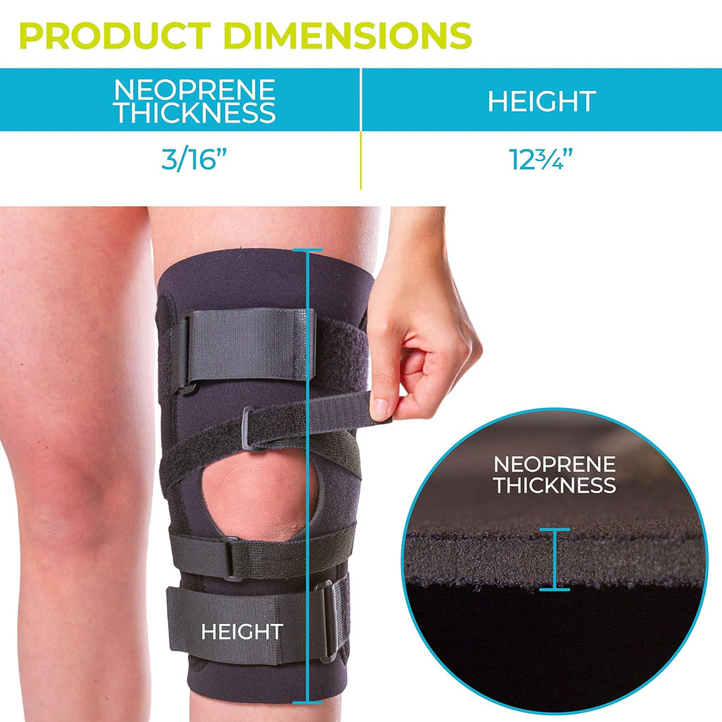 J Patella Knee Brace with Support Straps (Large) F56683
