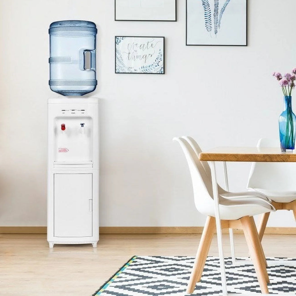 5 Gallons Hot and Cold Water Cooler Dispenser with Child Safety Lock Z518