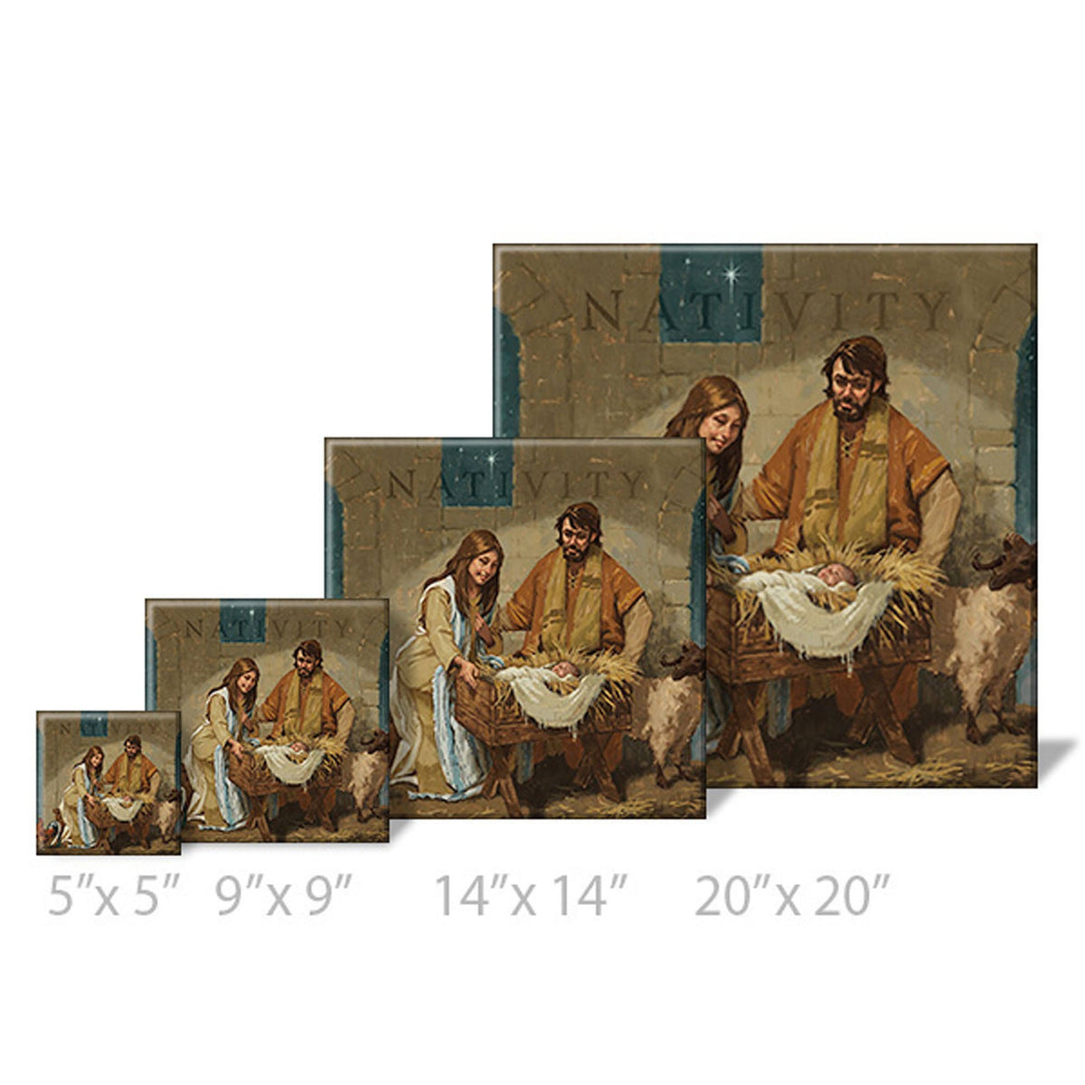 20x22W Brown Gallery Wrapped Giclee Print S134