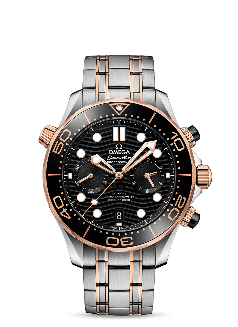 Black 44mm Chronograph Diver C449397