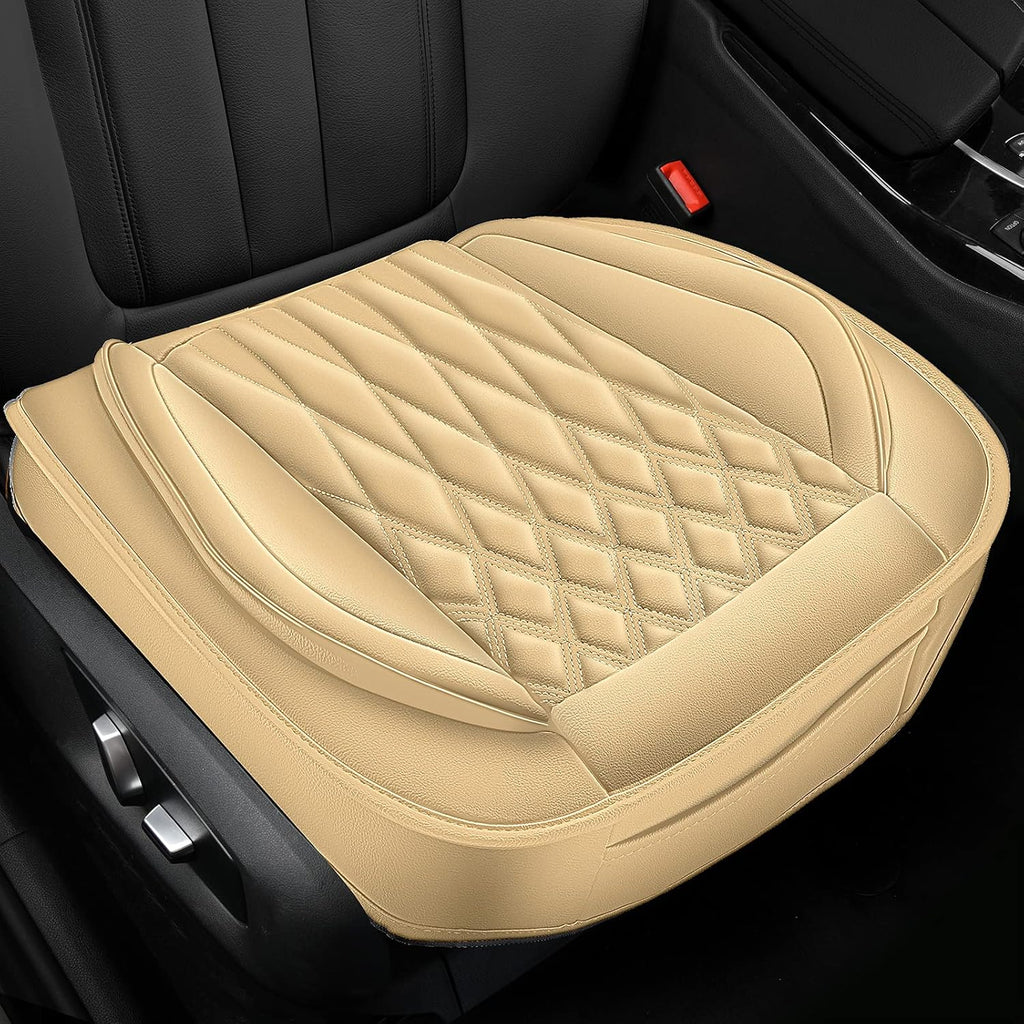Black Leather Car Seat Covers W68505