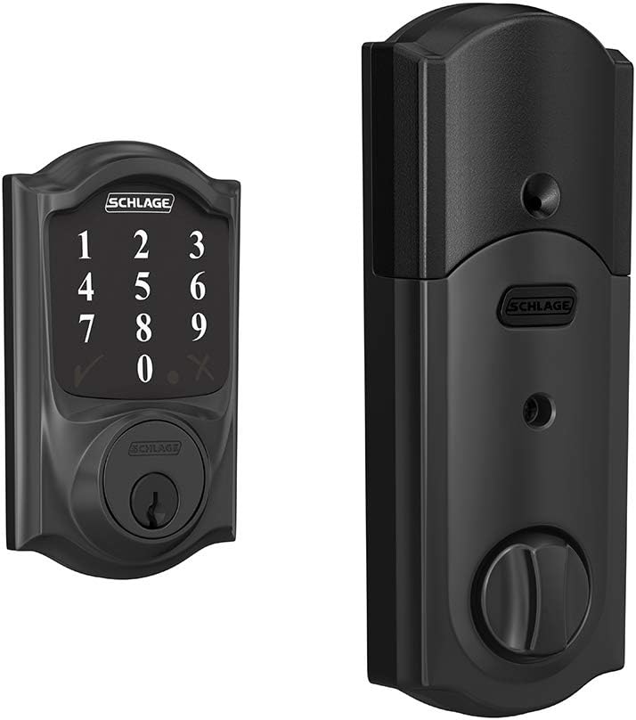 Bright Brass Smart Deadbolt With Alarm D2769