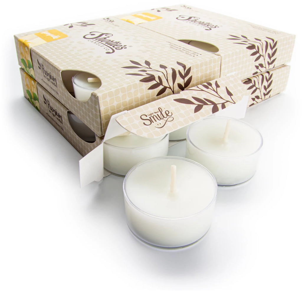 24 White Scented Tealight Candles S5583