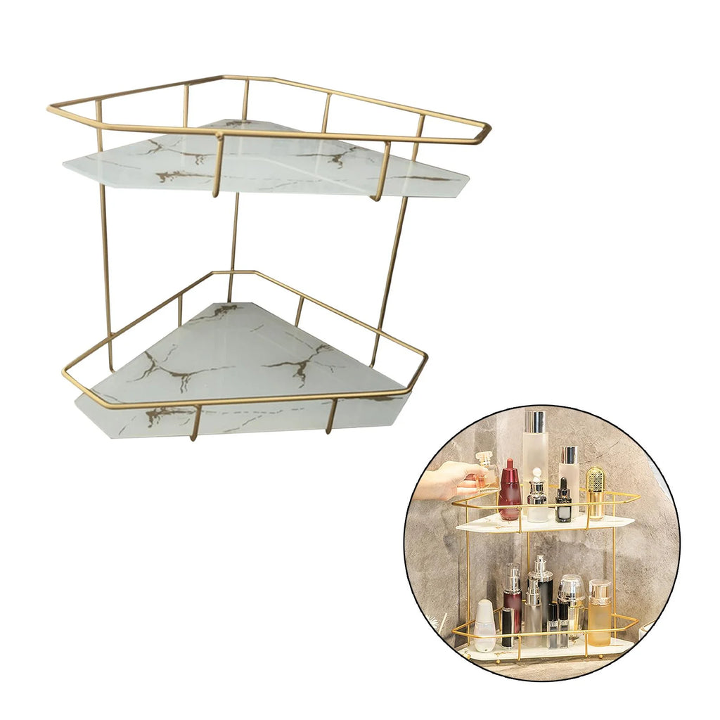 White Bottom Bathroom Storage Rack I7939