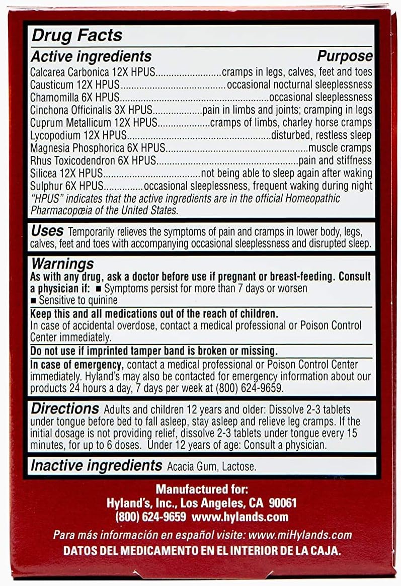 50 Count Leg Cramps PM Tablets M204953