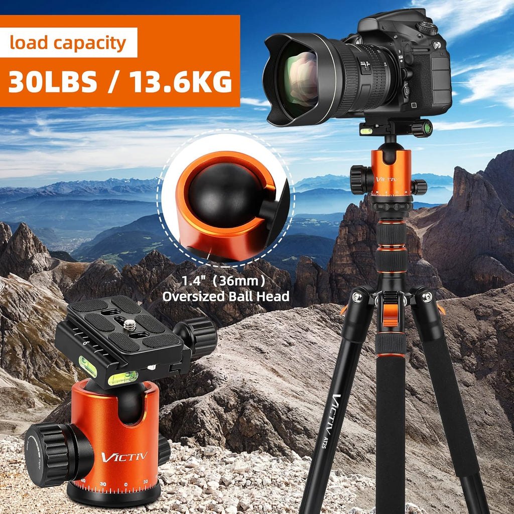 82 inches Aluminum Tripod with 360 Degree Ball Head, Pack of 2 T647470