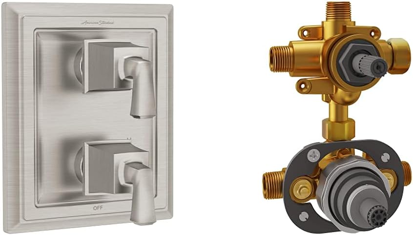 Polished Nickel 2-Handle Integrated Shower Diverter Trim T22754