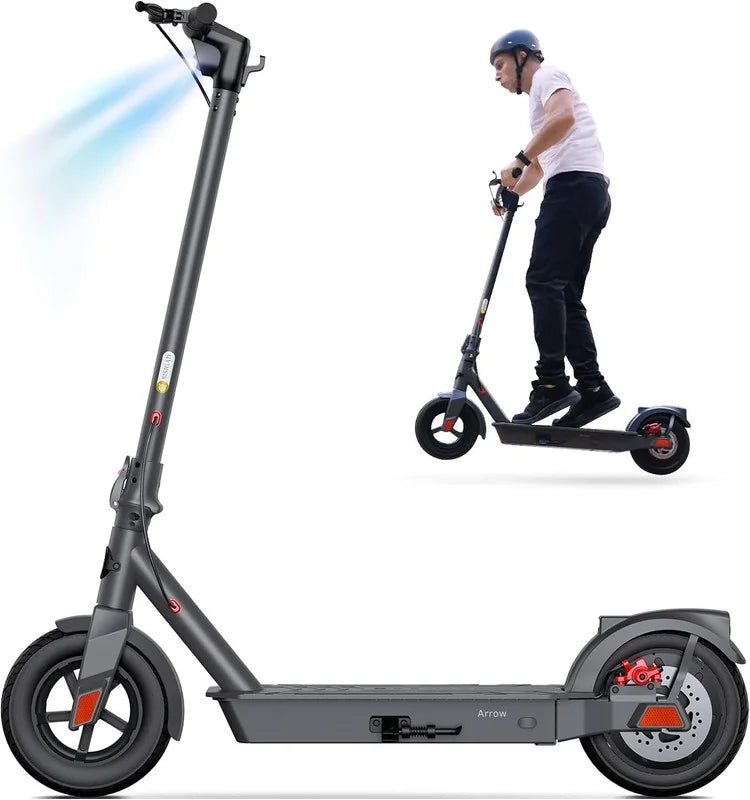 Electric Scooter with 500W Motor, 8.5 Solid Tires, 15 Miles Range B574