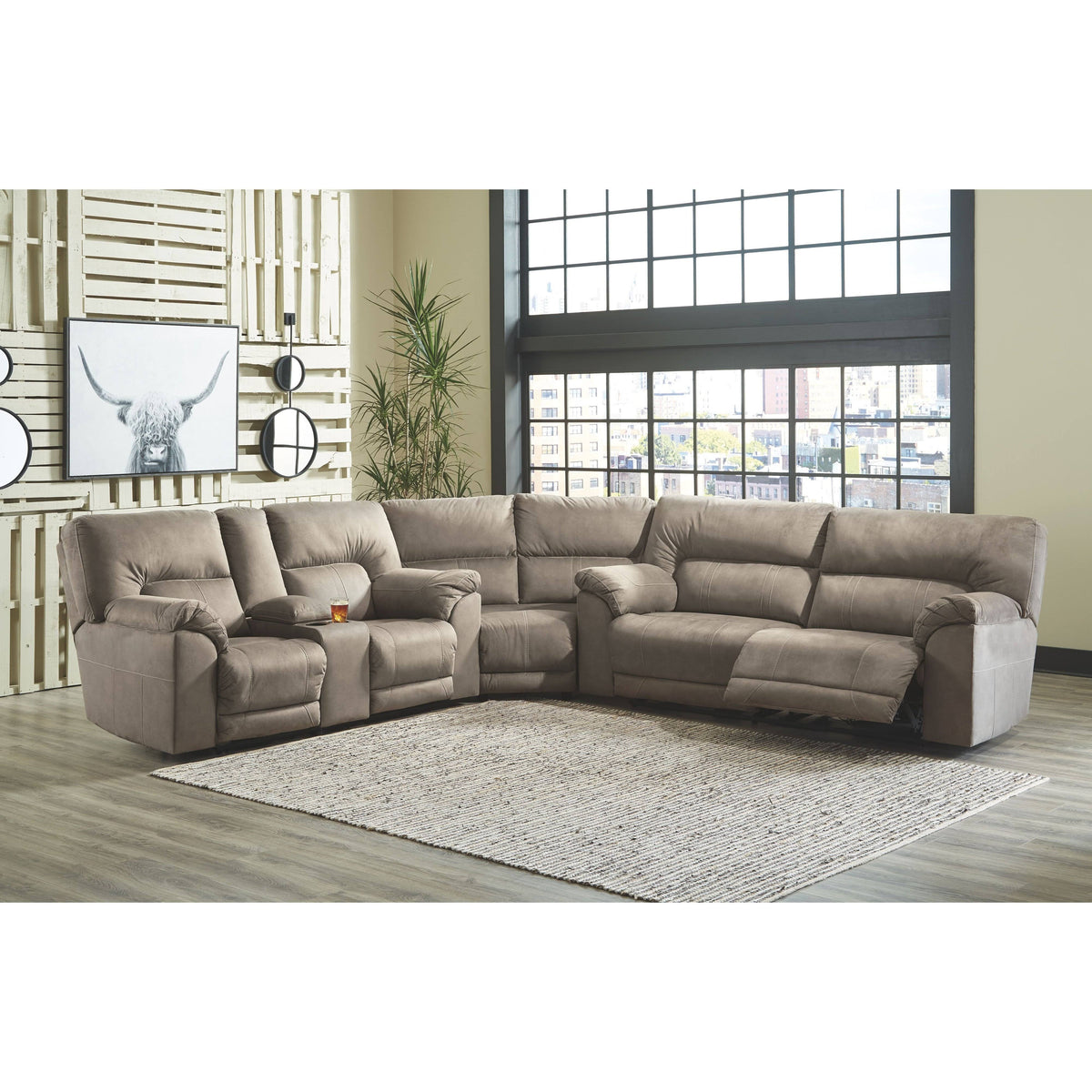 Reclining Loveseat with Console K75523
