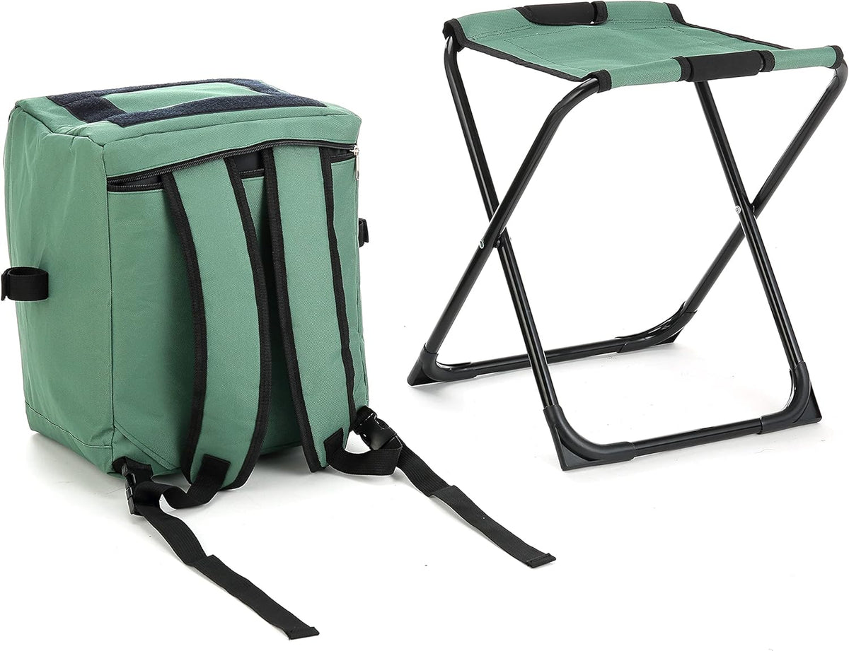 3-in-1 Compact Camp Chair with Insulated Cooler X2435