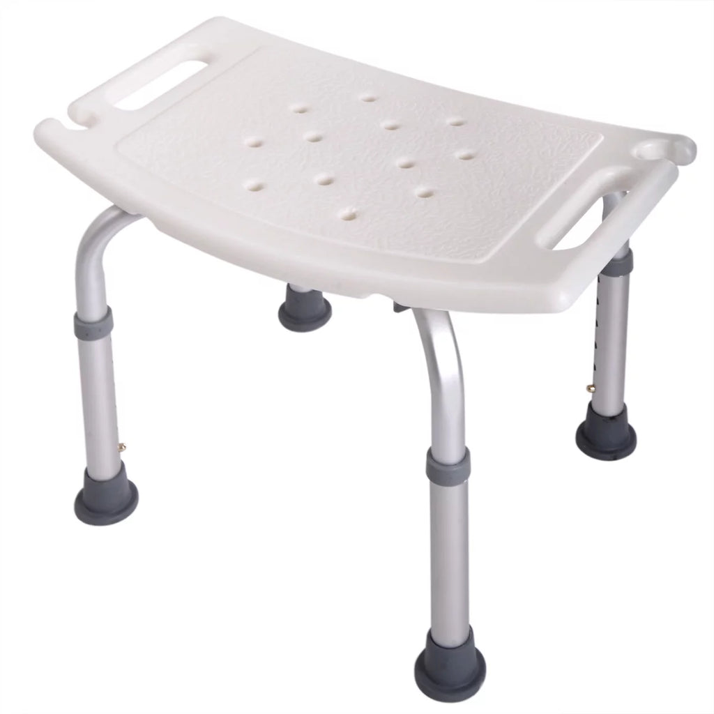 White 6 Adjustable Height Bath Shower Chair F90753