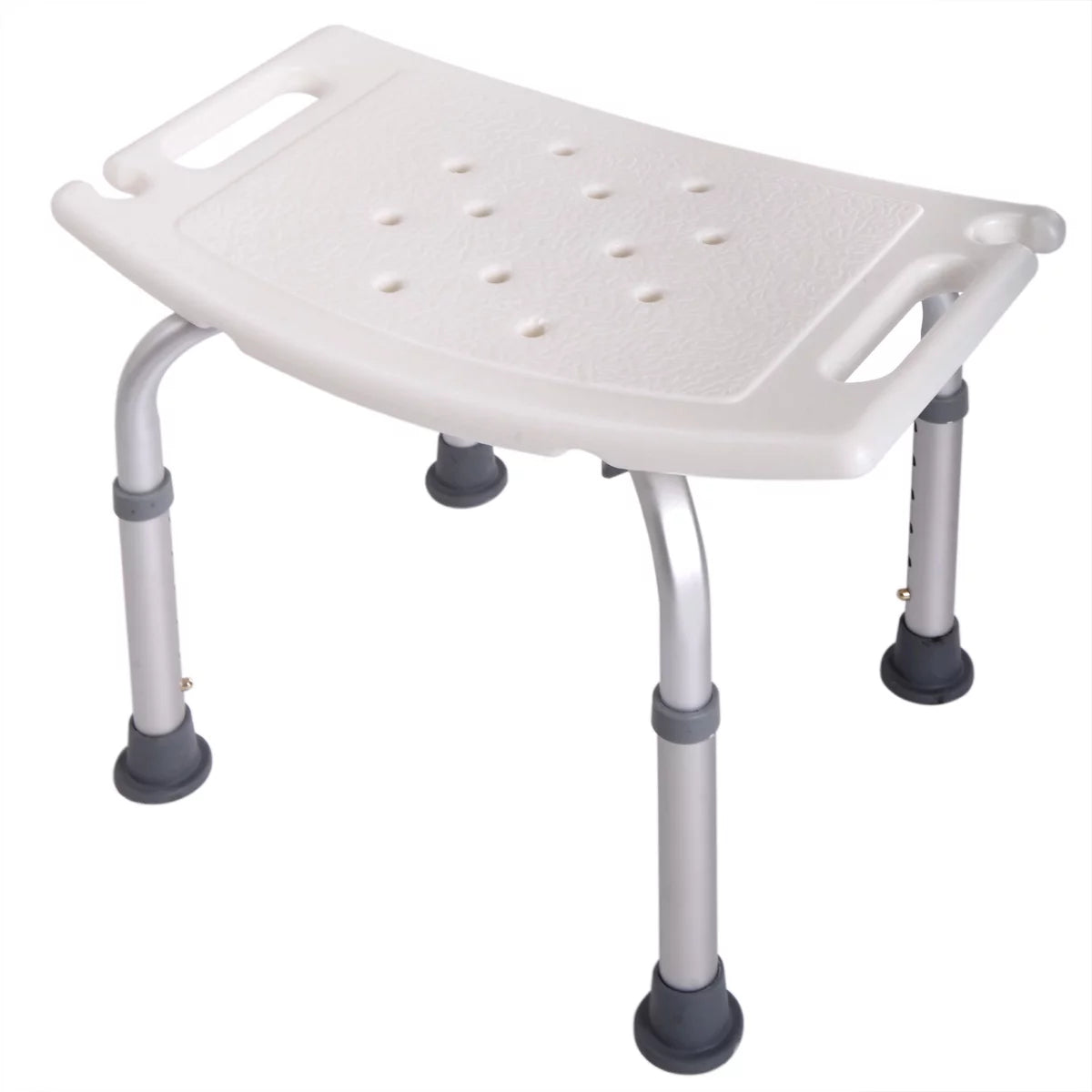White 6 Adjustable Height Bath Shower Chair F90753