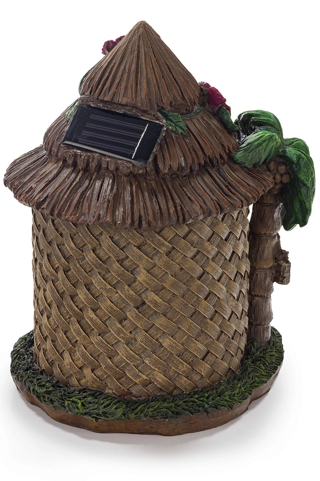 Tiki Hut Solar Powered LED Outdoor Decor O27039