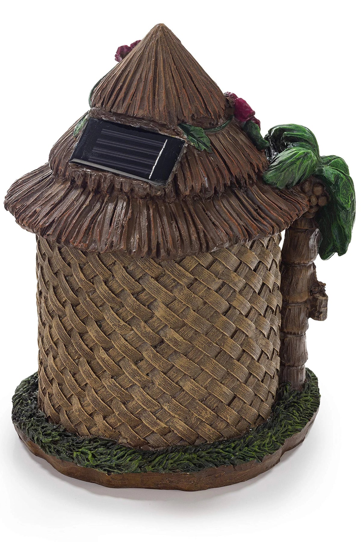 Tiki Hut Solar Powered LED Outdoor Decor O27039
