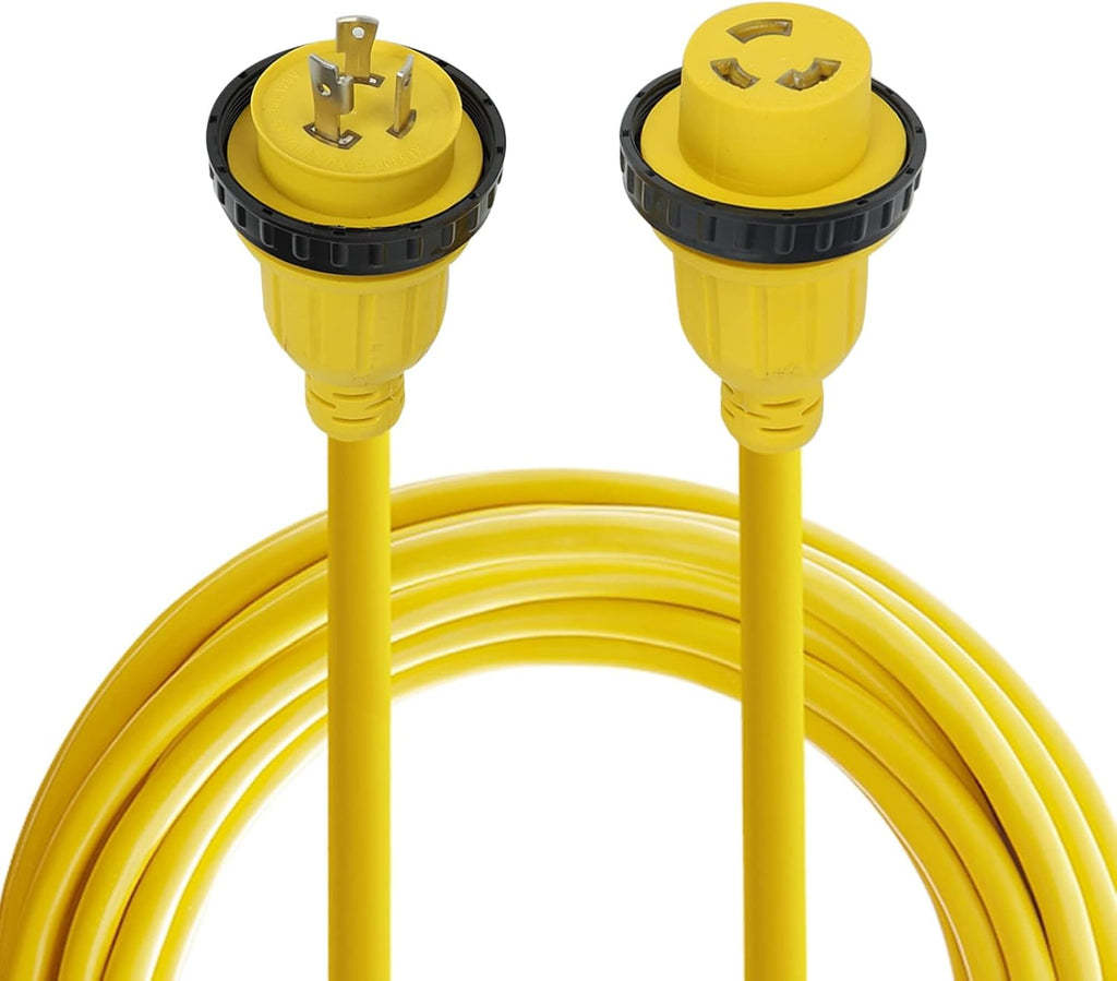 25ft 30Amp 125V Black Heavy Duty Electrical Power Cord R7461