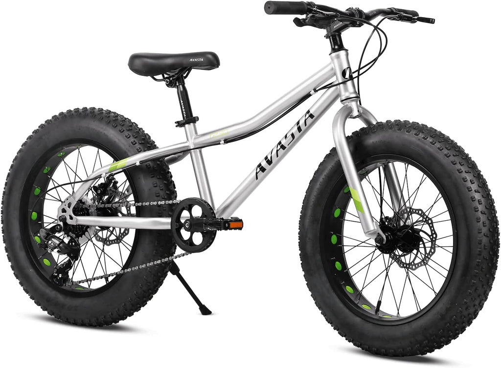 20 Inch Kids Fat Tire Bike with Shimano 7-Speed and Dual Disc Brake X7626