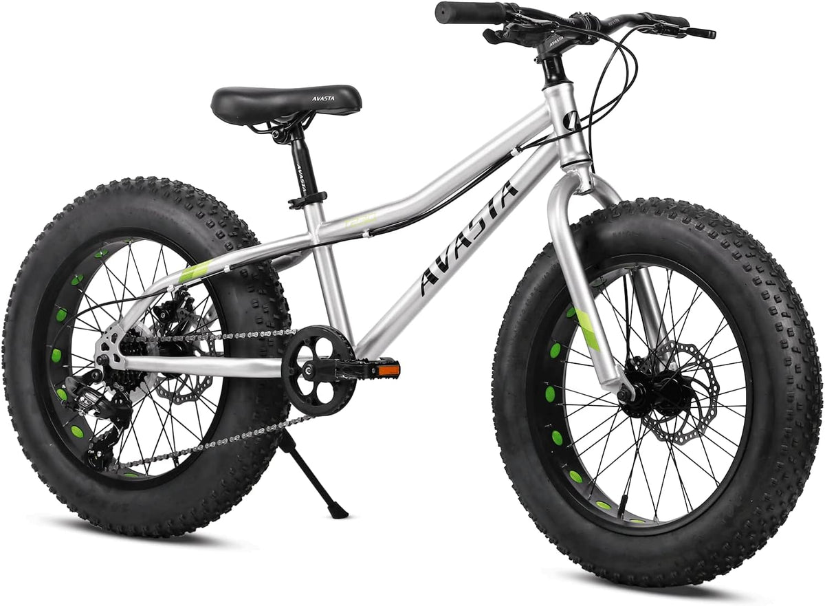 20 Inch Kids Fat Tire Bike with Shimano 7-Speed and Dual Disc Brake X7626
