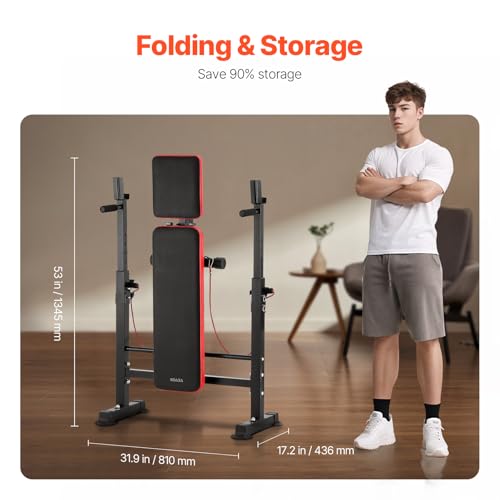 6-in-1 Adjustable Weight Bench Set B47311