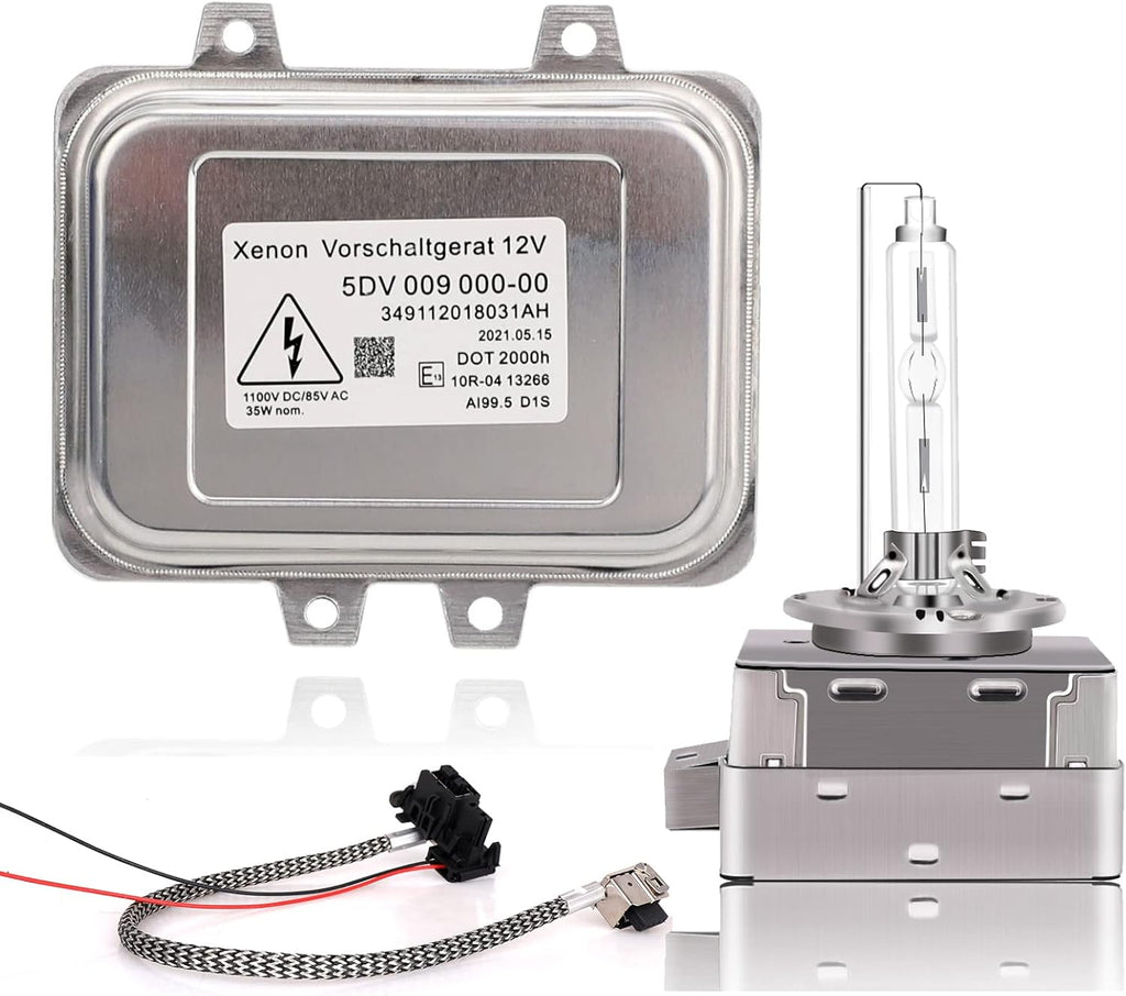 Xenon HID Ballast Headlight Control Unit with Igniter and D1S Bulb Replacement, Pack of 2 I63729