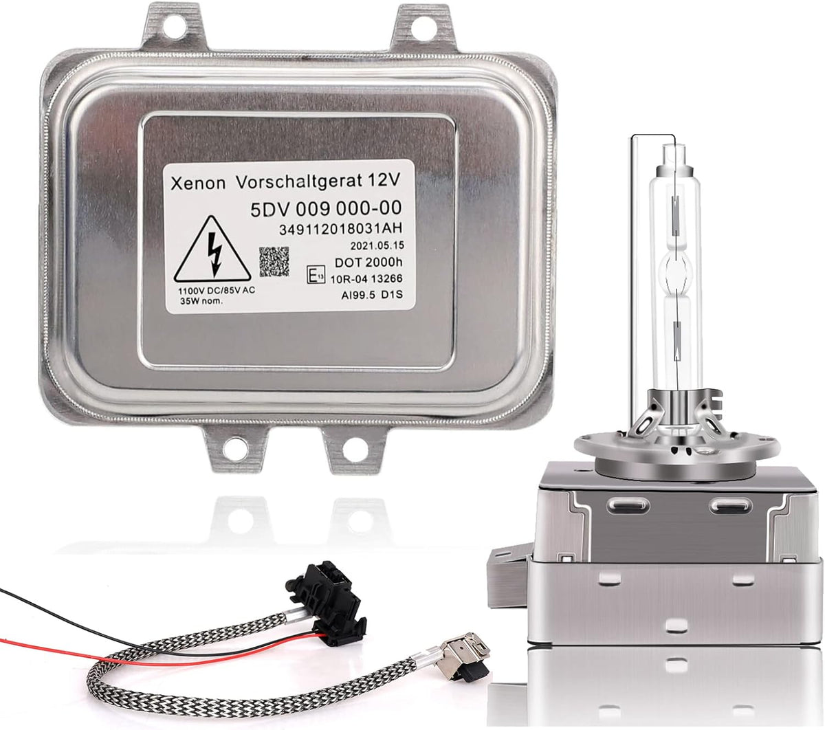 Xenon HID Ballast Headlight Control Unit with Igniter and D1S Bulb Replacement, Pack of 2 I63729