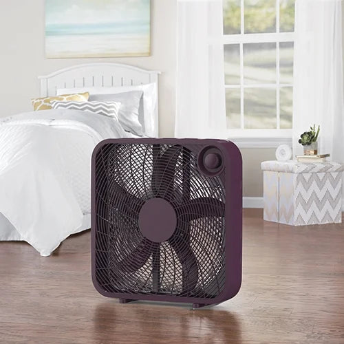 Black 3-Speed Portable Box Fan Y3025