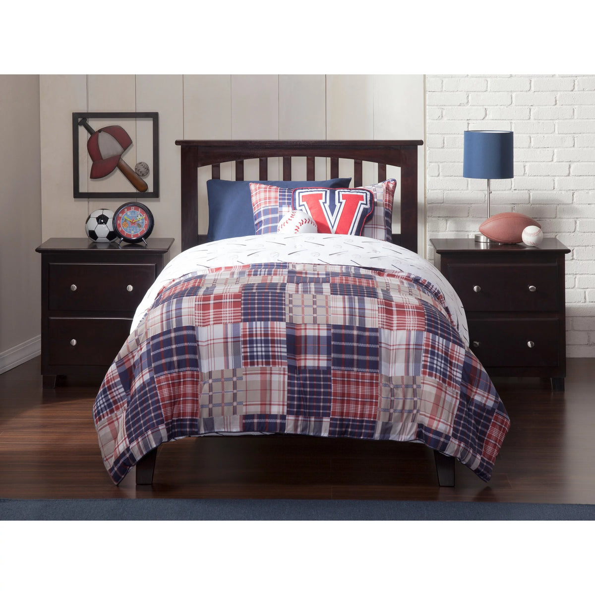 Twin XL Platform Bed with USB Charging Station T351