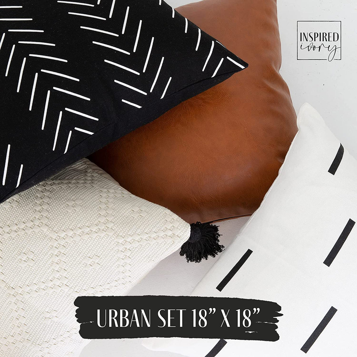 Set Of 4 Throw Pillow Covers D35392