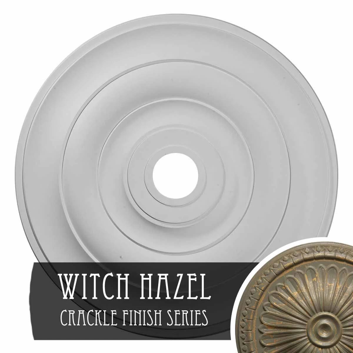 26 1/2 inchod x 3 5/8 inchid x 1 1/2 inchp Hand-Painted Ceiling Medallion Q549482