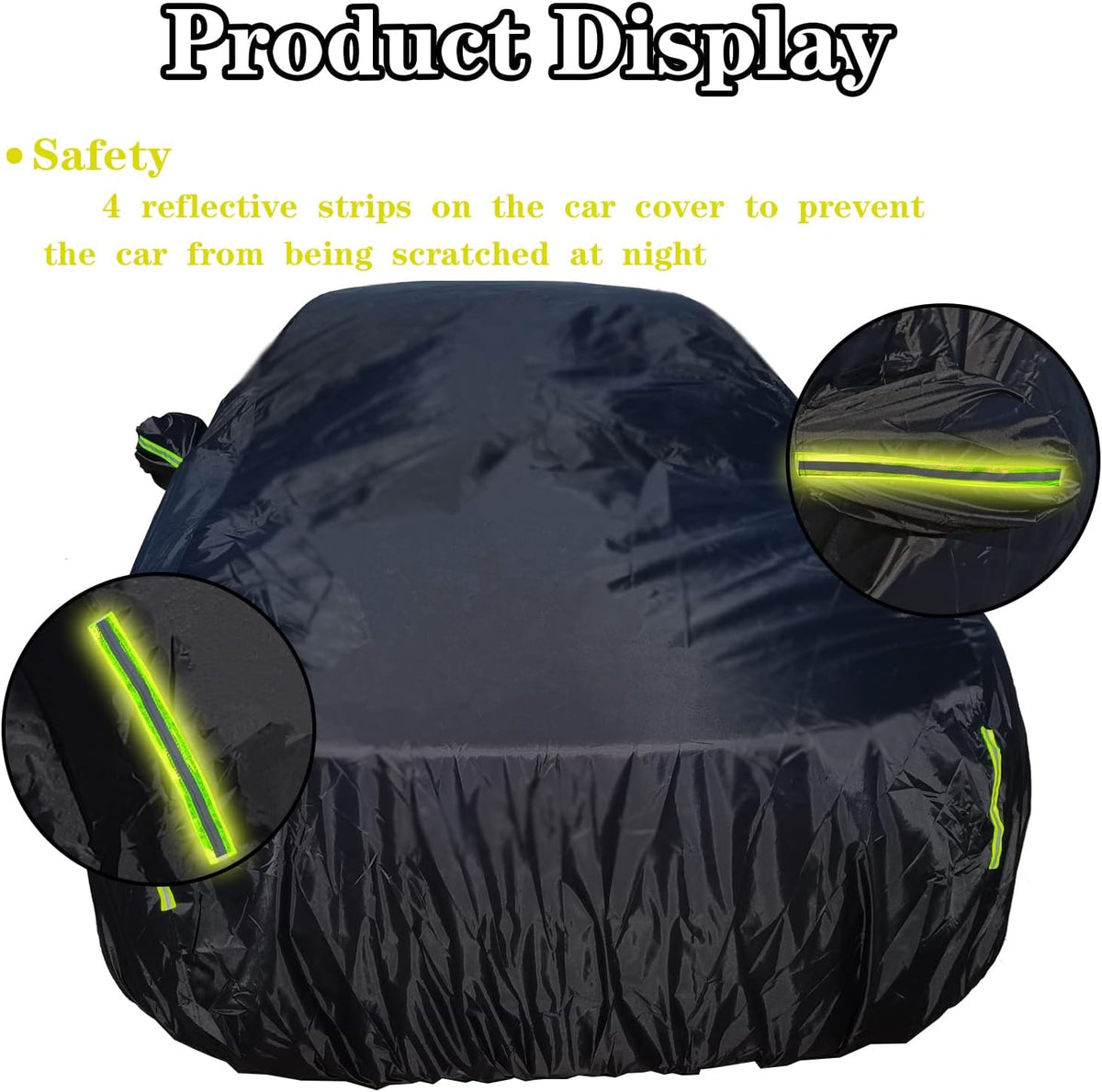 Black Full Car Cover 210D Oxford U30271