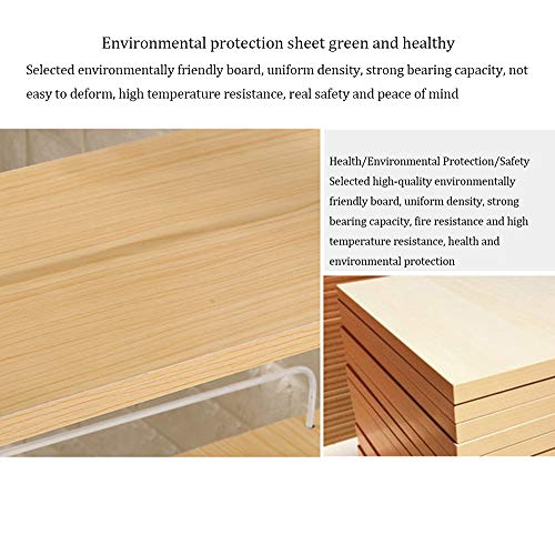 Solid Wood Desk with Bookshelf (110cm Teak) M3974