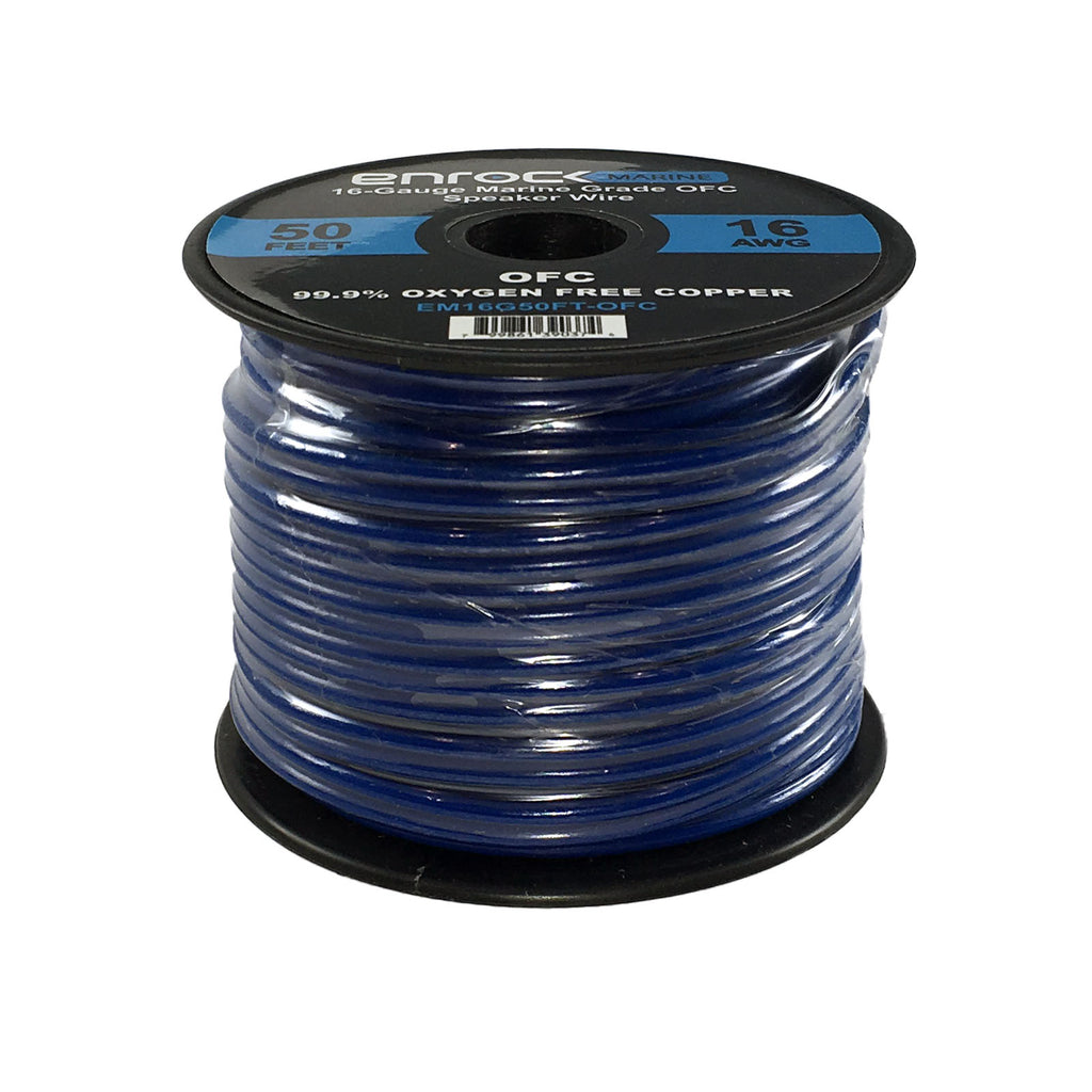 Marine Receiver Stereo with 2-Way 180W 6.5" Loud-SPKR (3-Pairs), Marine Antenna, 4-Chan Amplifier & 50' 16G SPKR Wire H574911