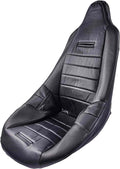 Black Faux Carbon Fiber Trim Seat Cover K57198