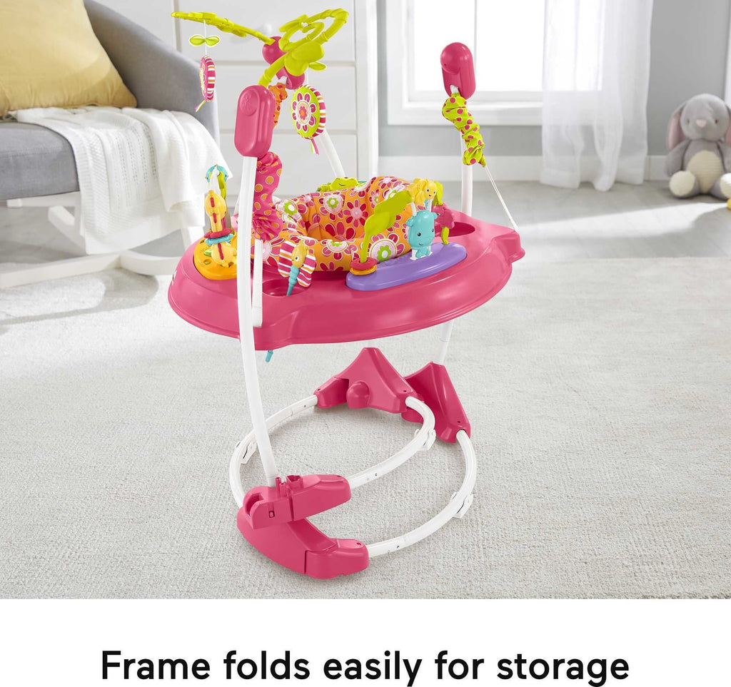 Pink Baby Bouncer Activity Center with Music and Lights L798028