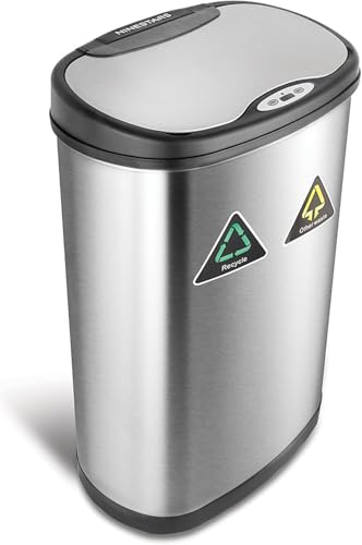 Automatic Touchless Motion Sensor 18.5 Gal. Stainless Steel Trash Can P310242