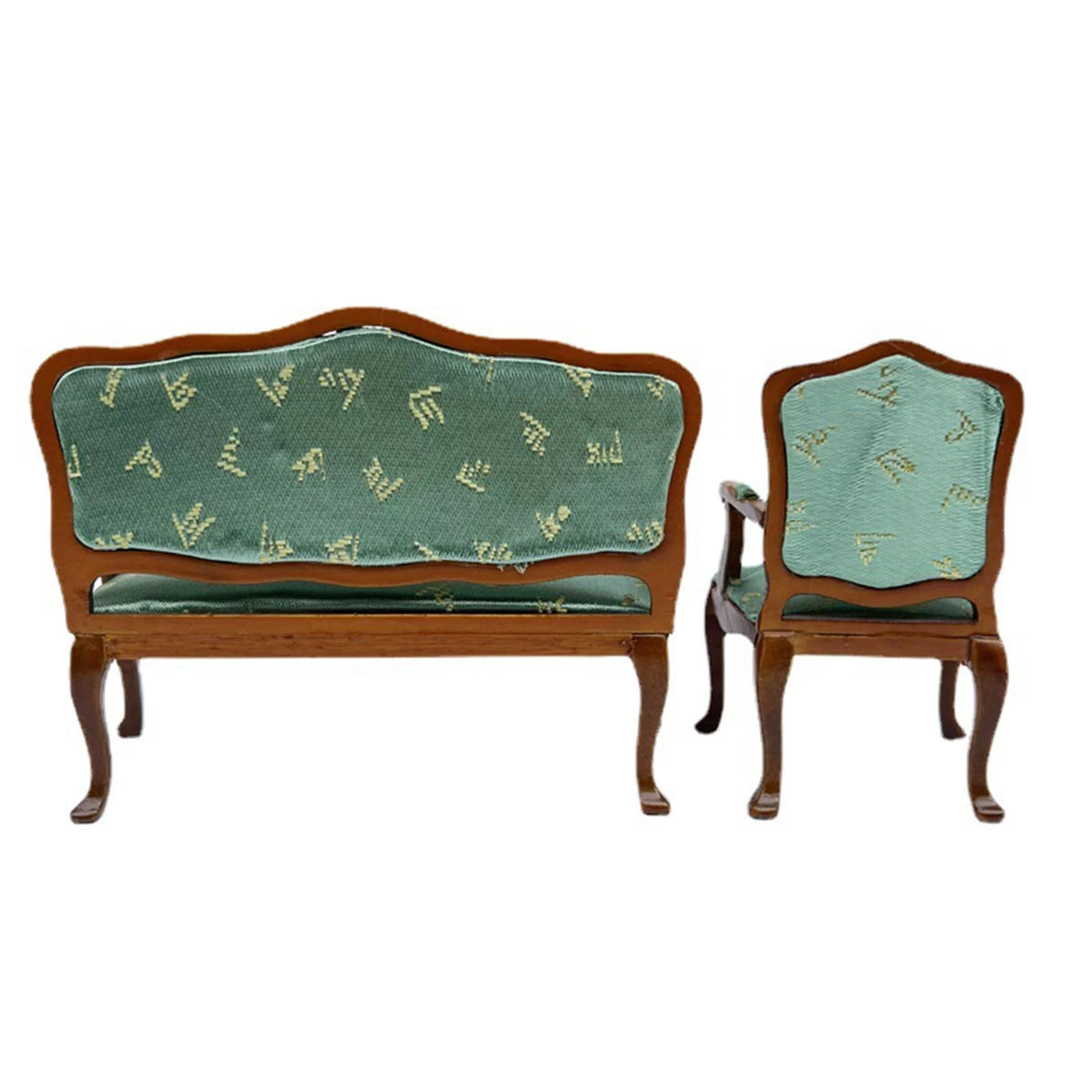1:12 Scale 3Pcs Simulation Armchairs Sofa Chair F322334