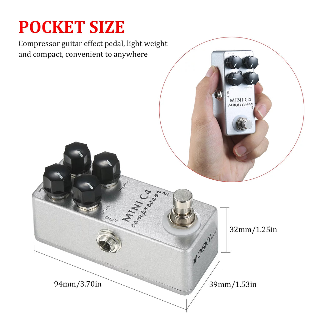 Compressor Guitar Effect Pedal True Bypass H8610