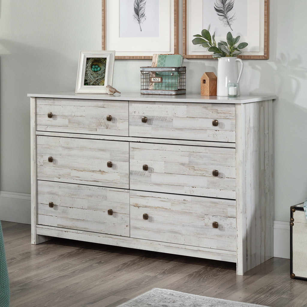 White 6-Drawer Dresser B381919
